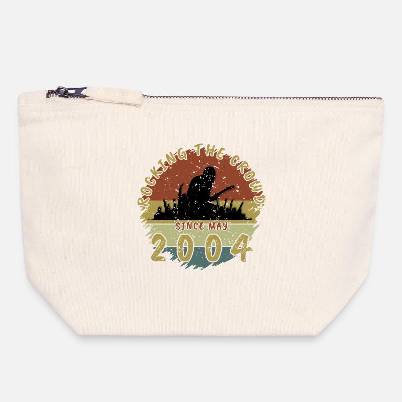 22nd Birthday Rocking the crowd GIT 05/2004 - Canvas Zip Pouch 18 x 19 cm - nature