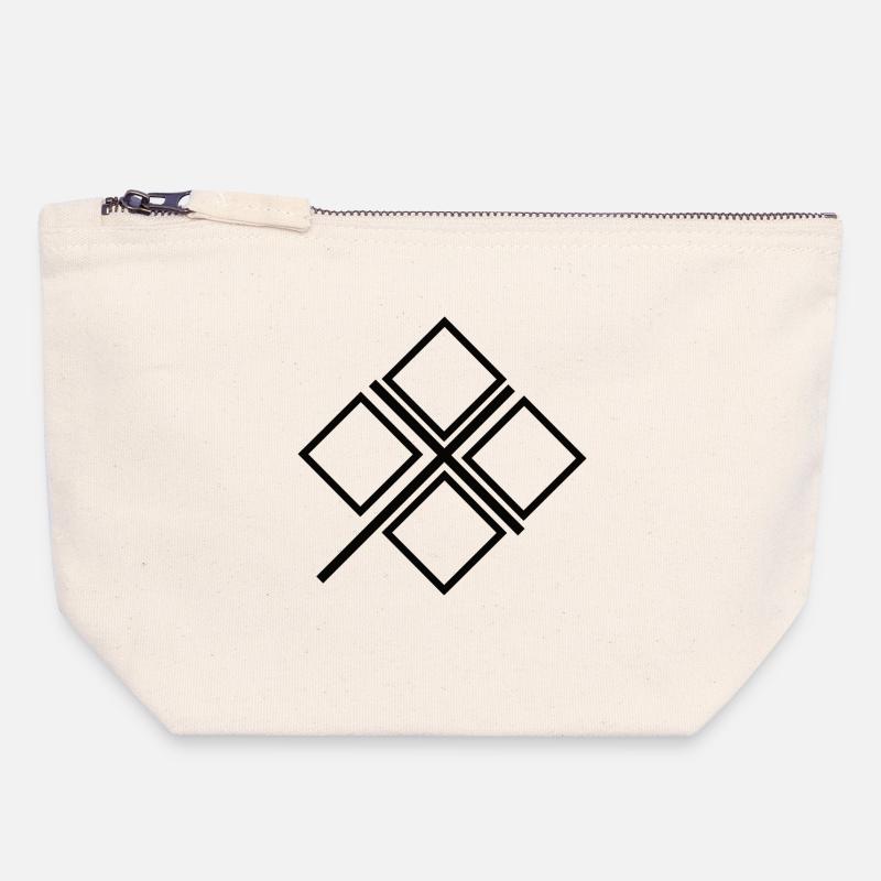 Connection - Canvas Zip Pouch 18 x 19 cm - nature