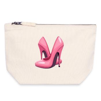 High Heels Shoes - Canvas Zip Pouch 18 x 19 cm - nature - Front