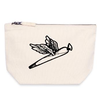 We fly so High - Canvas Zip Pouch 18 x 19 cm - nature - Front