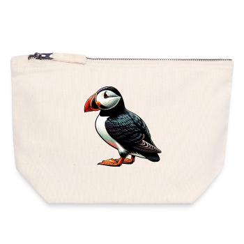 Puffin - Canvas Zip Pouch 18 x 19 cm - nature - Front