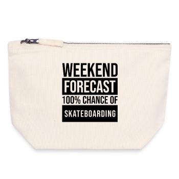 Skate - Canvas Zip Pouch 18 x 19 cm - nature - Front