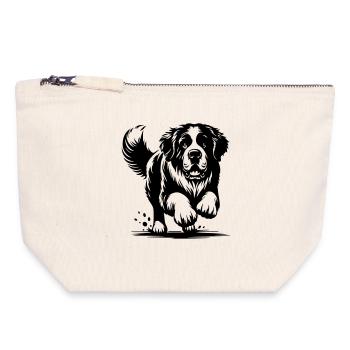 Saint Bernard - Canvas Zip Pouch 18 x 19 cm - nature - Front