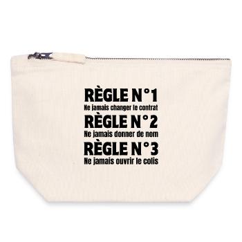 Postman, carrier, delivery person - Canvas Zip Pouch 18 x 19 cm - nature - Front