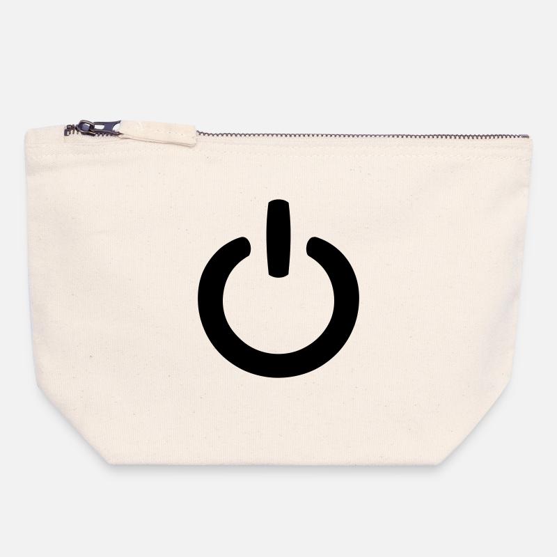 Power Symbol - Canvas Zip Pouch 18 x 19 cm - nature