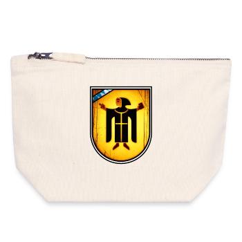 München's Mönch - Canvas Reißverschluss-Täschchen (18 x 19 cm) - Naturweiß - Vorne