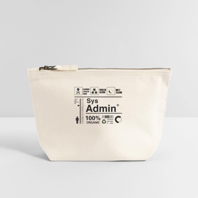 sys admin computer nerd pc kit programmer humor lo Canvas Zip Pouch 18 x 19 cm