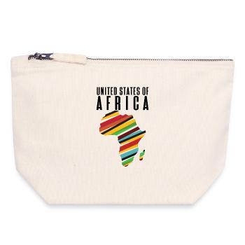 Vereinigte Staaten von Afrika - Canvas Reißverschluss-Täschchen (18 x 19 cm) - Naturweiß - Vorne