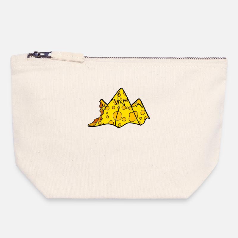 Cheese Mountain - Canvas Zip Pouch 18 x 19 cm - nature