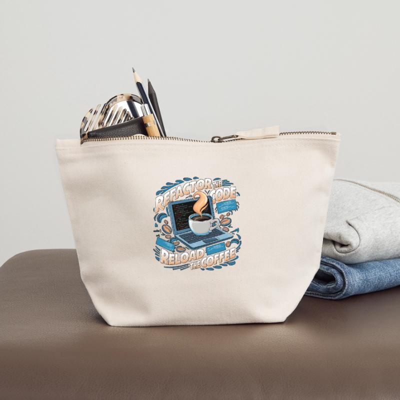 Les programmeurs génèrent du code à partir de café Pochette zippée en toile 18 x 19 cm