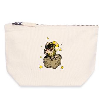 Sousaphone Astronaut Orchestra Musicians - Canvas Zip Pouch 18 x 19 cm - nature - Front