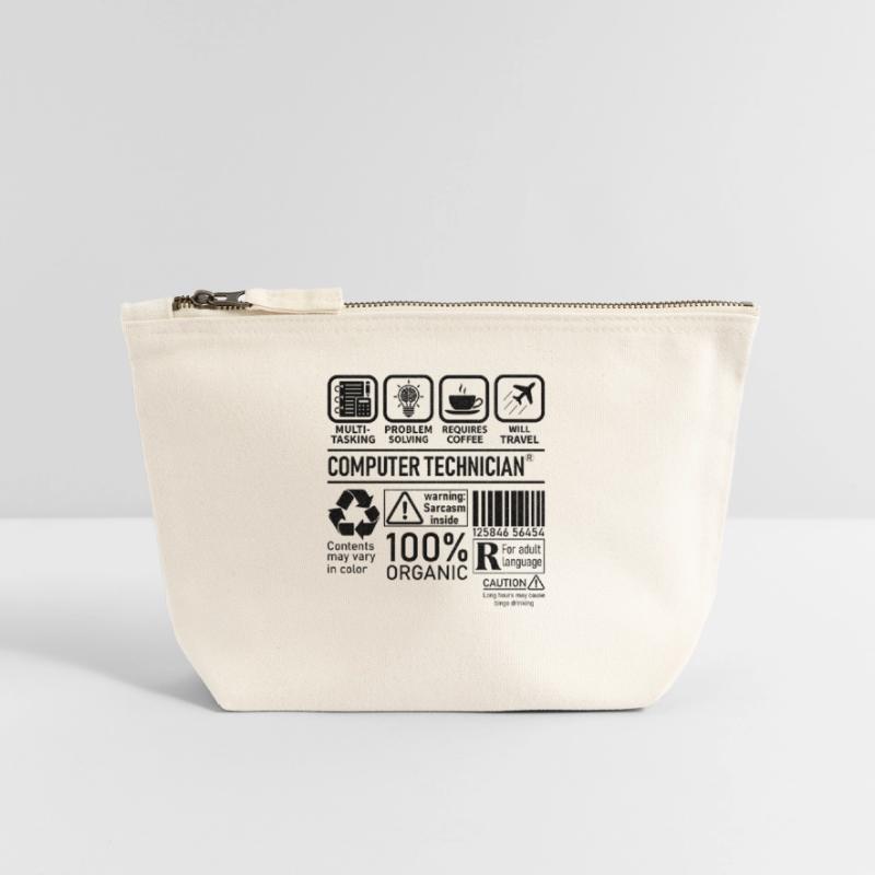 Computer Technician multi tasking problem solving Canvas Reißverschluss-Täschchen (18 x 19 cm)
