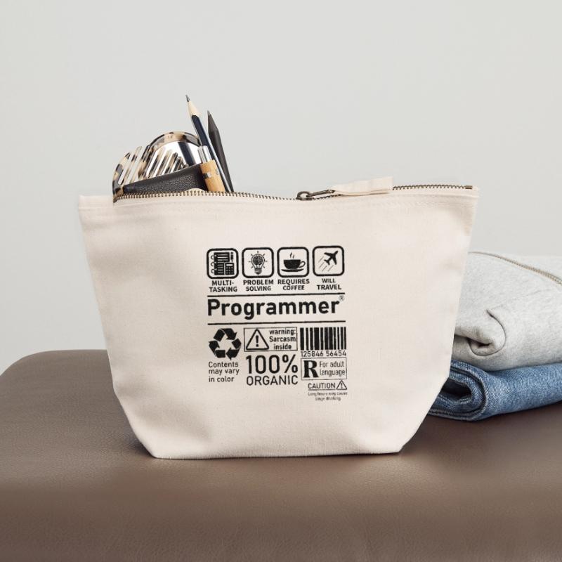 Programmeur multitâche, la résolution de problèmes nécessite Pochette zippée en toile 18 x 19 cm