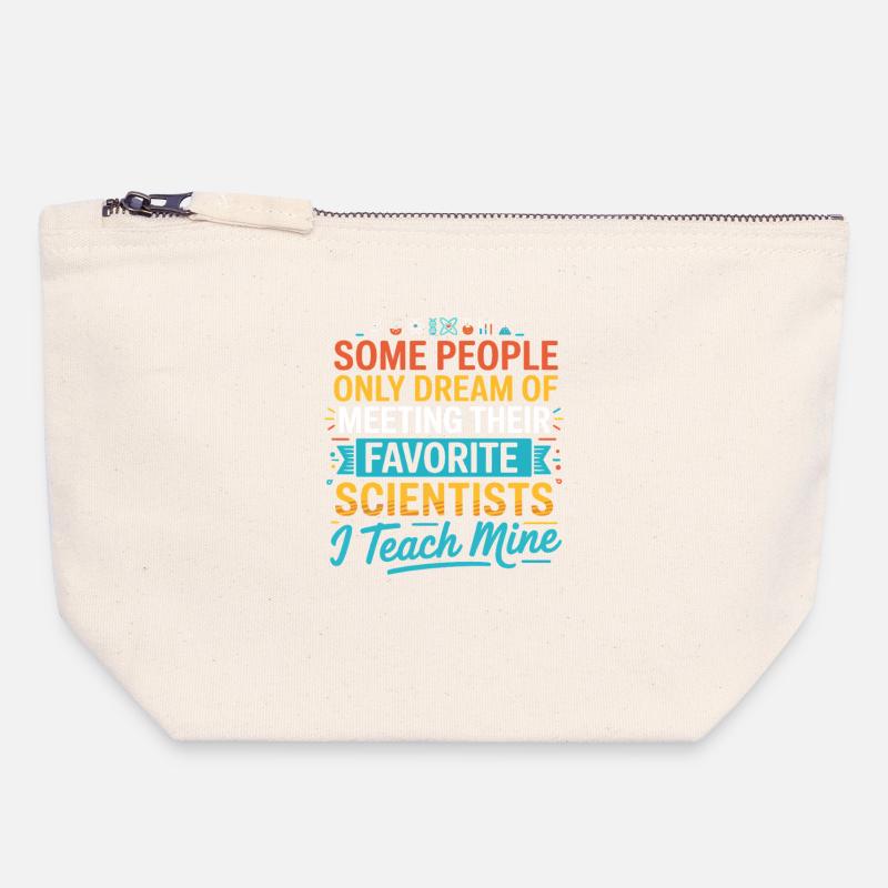 Science Lover Saying - Canvas Zip Pouch 18 x 19 cm - nature