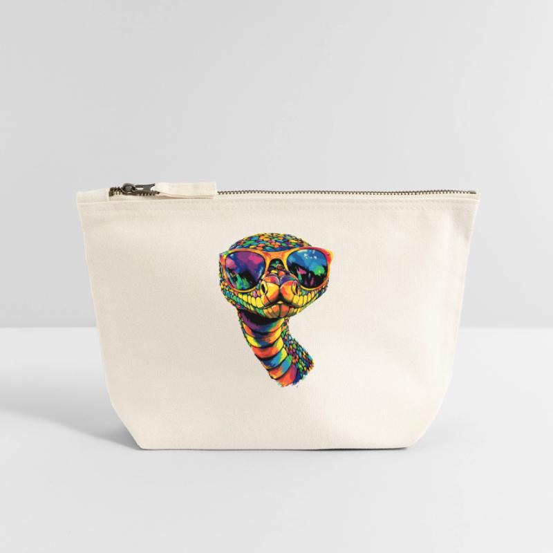 snake, python, cobra, rattlesnake, snakes Canvas Zip Pouch 18 x 19 cm