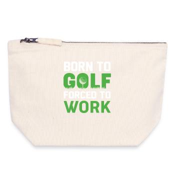 golfe - Pochette zippée en toile 18 x 19 cm - blanc naturel - Devant
