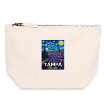 Tampa, Florida - Canvas Zip Pouch 18 x 19 cm - nature - Front