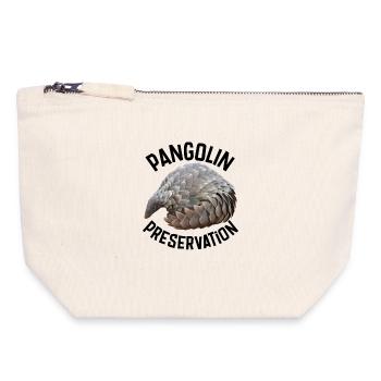 Pangolin Preservation - Canvas Zip Pouch 18 x 19 cm - nature - Front