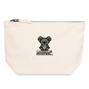 Pixel Koala Loading Cuteness - Canvas Zip Pouch 18 x 19 cm - nature - Front