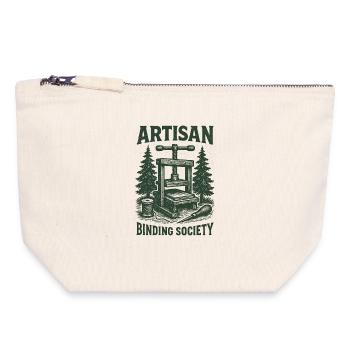 Artisan Binding Society | Bookbinding - Canvas Zip Pouch 18 x 19 cm - nature - Front