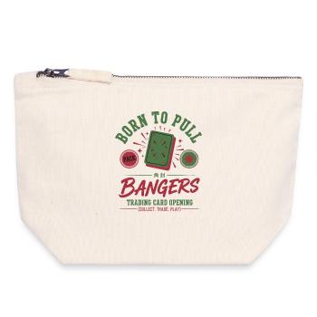 Born To Pull Bangers Trading Card Opening - Canvas Zip Pouch 18 x 19 cm - nature - Front