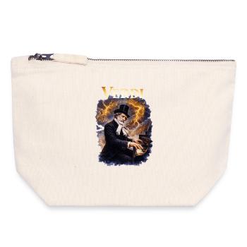 Verdi Piano Storm - Canvas Zip Pouch 18 x 19 cm - nature - Front