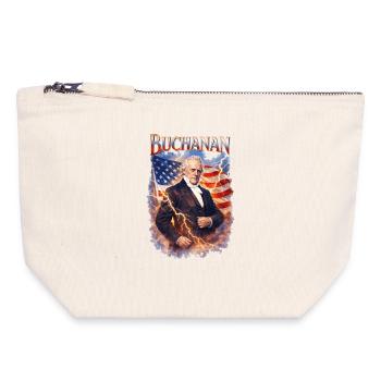 Lightning Flag Portrait - Canvas Zip Pouch 18 x 19 cm - nature - Front