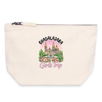 Guadalajara Girls Trip - Canvas Reißverschluss-Täschchen (18 x 19 cm) - Naturweiß - Vorne