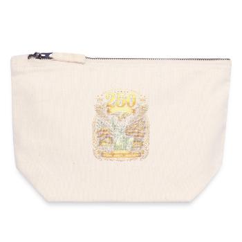 USA 250 Jubilee Eagle Flag - Canvas Zip Pouch 18 x 19 cm - nature - Front