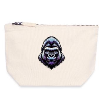 Gorilla - Canvas Zip Pouch 18 x 19 cm - nature - Front