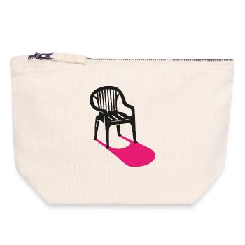 Monobloc – design classics for every occasion - Canvas Zip Pouch 18 x 19 cm - nature - Front