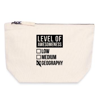 Geography - Canvas Zip Pouch 18 x 19 cm - nature - Front