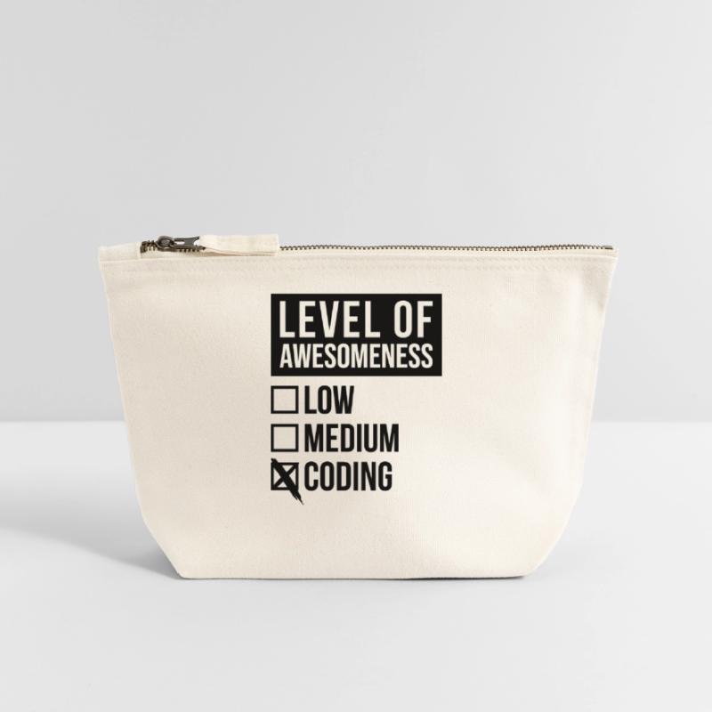 Coding Canvas Zip Pouch 18 x 19 cm