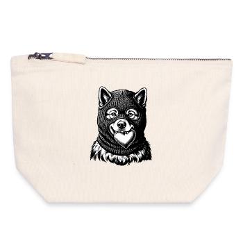 Eurasier | Thief Of Hearts - Canvas Zip Pouch 18 x 19 cm - nature - Front