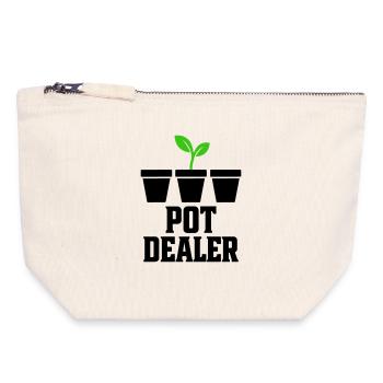 Green Hand Gardening Pots Händler - Canvas Reißverschluss-Täschchen (18 x 19 cm) - Naturweiß - Vorne