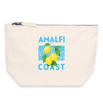 Sommer-Design Zitronen Amalfi Coast Italien  - Canvas Reißverschluss-Täschchen (18 x 19 cm) - Naturweiß - Vorne