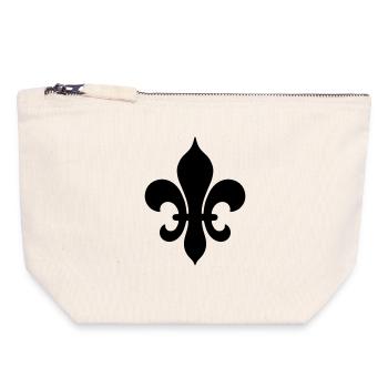 Medieval Fleur de Lis - Canvas Zip Pouch 18 x 19 cm - nature - Front