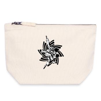 Judo Hold - Canvas Zip Pouch 18 x 19 cm - nature - Front