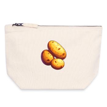 Potatoes - Canvas Zip Pouch 18 x 19 cm - nature - Front