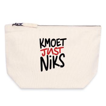 Just Niks Graffiti Red Black - Canvas Zip Pouch 18 x 19 cm - nature - Front