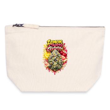 Zitronenkirsch-Gelato-Graffiti-Druck - Canvas Reißverschluss-Täschchen (18 x 19 cm) - Naturweiß - Vorne
