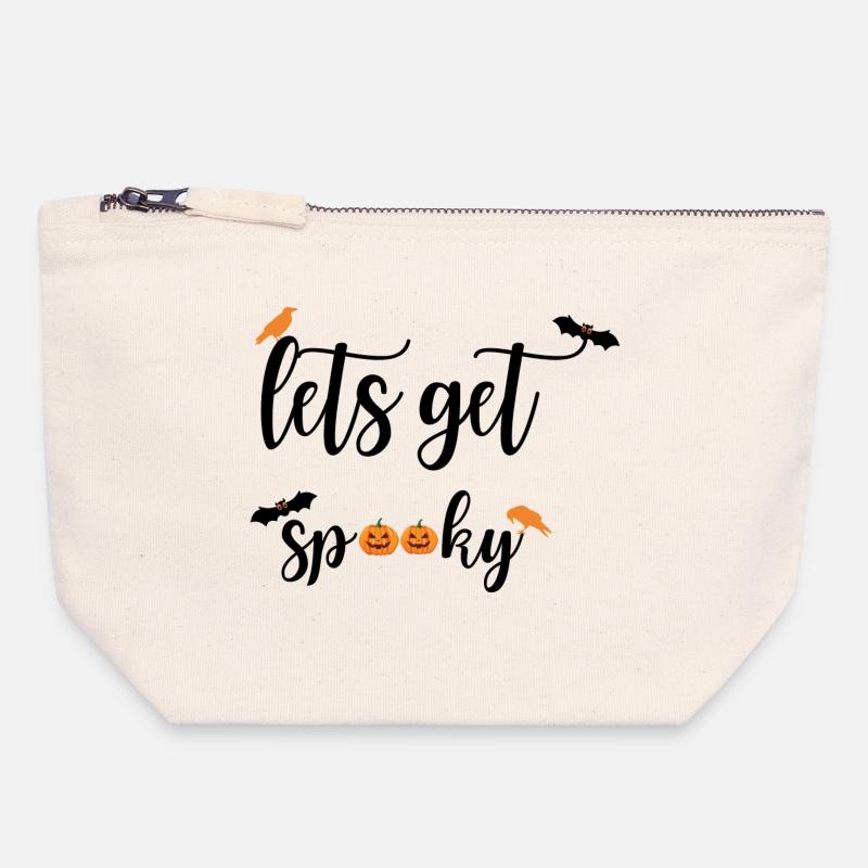 Helloween - Canvas Zip Pouch 18 x 19 cm - nature