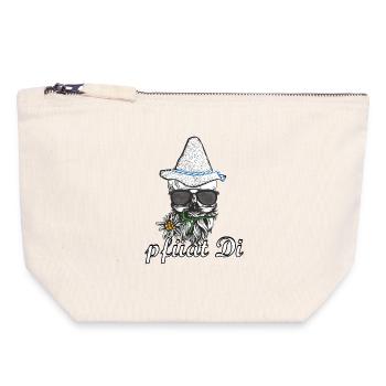 skull and crossbones of Bayer - Canvas Zip Pouch 18 x 19 cm - nature - Front