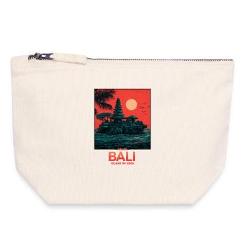 Bali Island of the Gods - Canvas Zip Pouch 18 x 19 cm - nature - Front