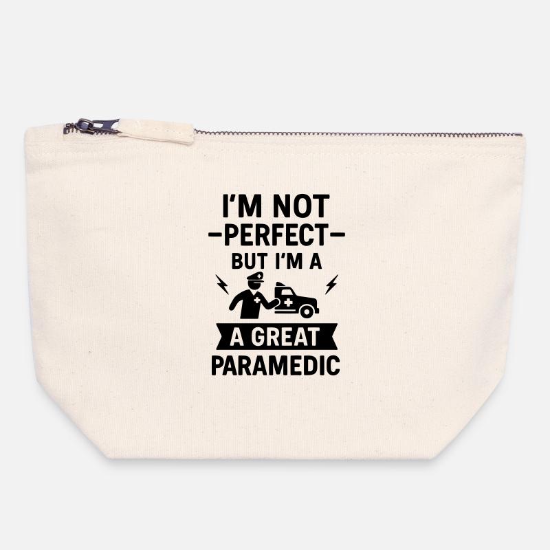 Super paramedic rescue - Canvas Zip Pouch 18 x 19 cm - nature