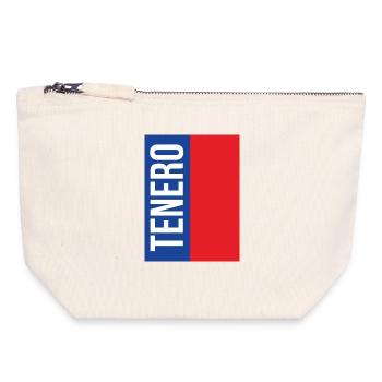Trendiges Tenero T-Shirt - Canvas Reißverschluss-Täschchen (18 x 19 cm) - Naturweiß - Vorne