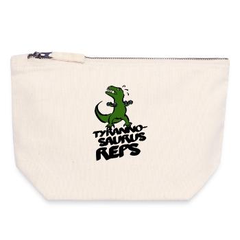 Tyrannosaurus Reps - Canvas Zip Pouch 18 x 19 cm - nature - Front