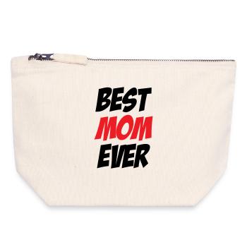 Best Mom - Mother's Day - Canvas Zip Pouch 18 x 19 cm - nature - Front