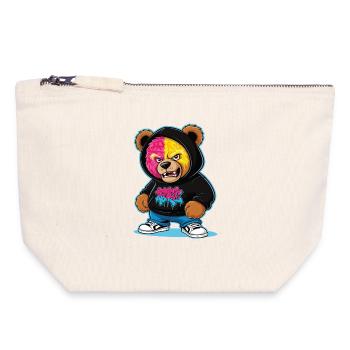 Grumpy Bear - Canvas Zip Pouch 18 x 19 cm - nature - Front