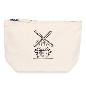 Windmill - Canvas Zip Pouch 18 x 19 cm - nature - Front
